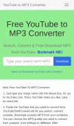 How youtubetomp3.world looks like on a mobile device such as an iPhone.
