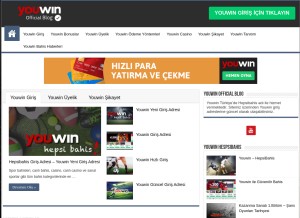 How youwingiris33.com looks like on a tablet such as an iPad.