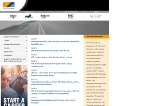 How yrcw.com looks like on a tablet such as an iPad.