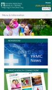 How yrmc.org looks like on a mobile device such as an iPhone.