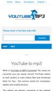 How ytmp3.mobi looks like on a mobile device such as an iPhone.