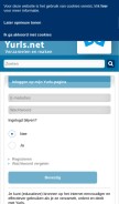 How yurls.net looks like on a mobile device such as an iPhone.