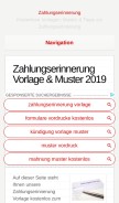How zahlungserinnerung-vorlage.de looks like on a mobile device such as an iPhone.