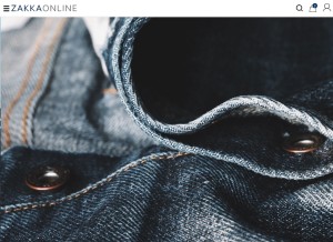 How zakkaonline.com looks like on a tablet such as an iPad.