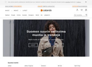 How zalando.fi looks like on a tablet such as an iPad.