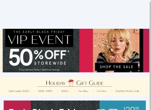 How zalesoutlet.com looks like on a tablet such as an iPad.