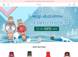 How zallure.net looks like on a tablet such as an iPad.