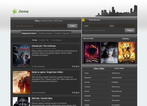 How zalukaj.com looks like on a tablet such as an iPad.
