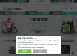 How zamnesia.com looks like on a tablet such as an iPad.