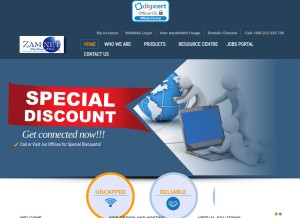 How zamnet.zm looks like on a tablet such as an iPad.