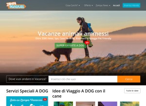 How zampavacanza.it looks like on a tablet such as an iPad.