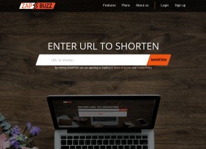 How zap.buzz looks like on a tablet such as an iPad.