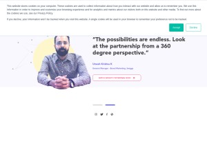 How zapr.in looks like on a tablet such as an iPad.