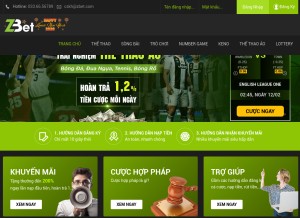 How zbet.vn looks like on a tablet such as an iPad.