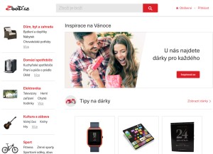 How zbozi.cz looks like on a tablet such as an iPad.