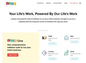 How zco.to looks like on a tablet such as an iPad.