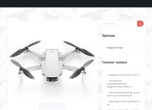 How zdrons.ru looks like on a tablet such as an iPad.