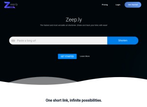 How zeep.ly looks like on a tablet such as an iPad.