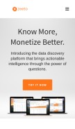 How zeeto.io looks like on a mobile device such as an iPhone.