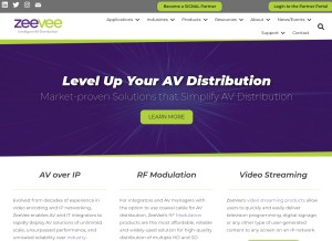 How zeevee.com looks like on a tablet such as an iPad.
