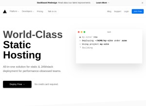 How zeit.co looks like on a tablet such as an iPad.