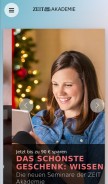 How zeitakademie.de looks like on a mobile device such as an iPhone.