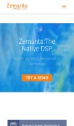 How zemanta.com looks like on a mobile device such as an iPhone.