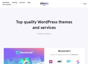 How zemez.io looks like on a tablet such as an iPad.