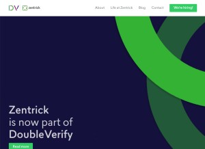 How zentrick.com looks like on a tablet such as an iPad.