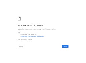 How zeppelin-group.com looks like on a tablet such as an iPad.