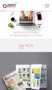 How zerodesigns.in looks like on a mobile device such as an iPhone.