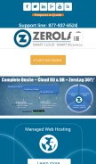 How zerolag.com looks like on a mobile device such as an iPhone.
