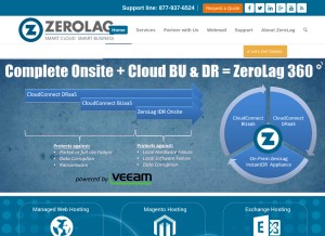 How zerolag.com looks like on a tablet such as an iPad.