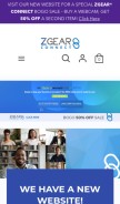 How zgearconnect.com looks like on a mobile device such as an iPhone.