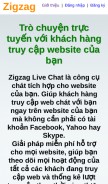 How zigzag.vn looks like on a mobile device such as an iPhone.