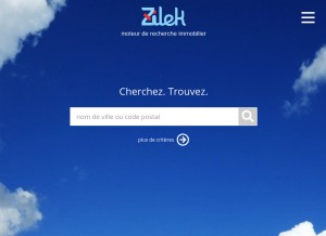 How zilek.com looks like on a tablet such as an iPad.