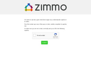 How zimmo.be looks like on a tablet such as an iPad.