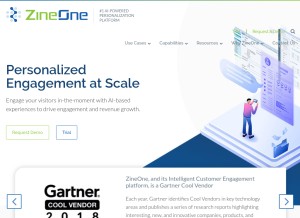 How zineone.com looks like on a tablet such as an iPad.