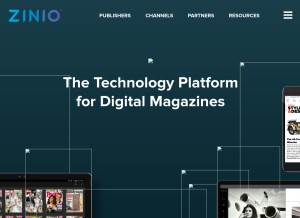 How ziniopro.com looks like on a tablet such as an iPad.