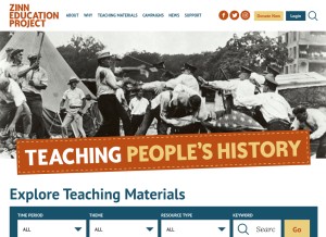 How zinnedproject.org looks like on a tablet such as an iPad.