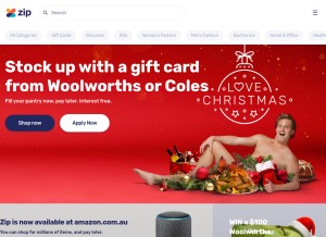How zip.co looks like on a tablet such as an iPad.