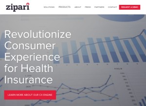 How zipari.com looks like on a tablet such as an iPad.