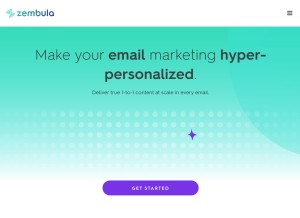 How zmbl.co looks like on a tablet such as an iPad.