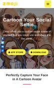 How zmoji.me looks like on a mobile device such as an iPhone.