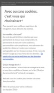 How zodio.fr looks like on a mobile device such as an iPhone.