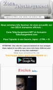 How zone-telechargement.ws looks like on a mobile device such as an iPhone.