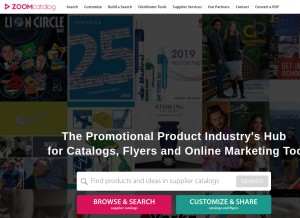 How zoomcatalog.com looks like on a tablet such as an iPad.