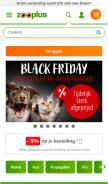 How zooplus.nl looks like on a mobile device such as an iPhone.