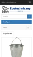 How zootechniczny.sklep.pl looks like on a mobile device such as an iPhone.