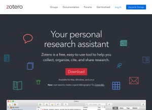 How zotero.org looks like on a tablet such as an iPad.